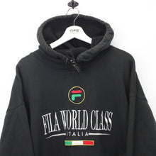 Load image into Gallery viewer, FILA 90s Hoodie Black | XL
