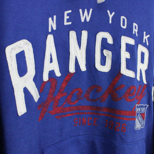 Vintage New York RANGERS Hoodie Blue | XXL