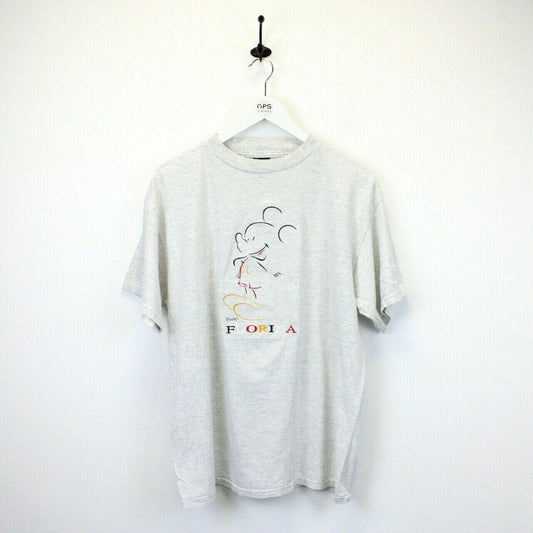 DISNEY 90s T-Shirt Grey | Large