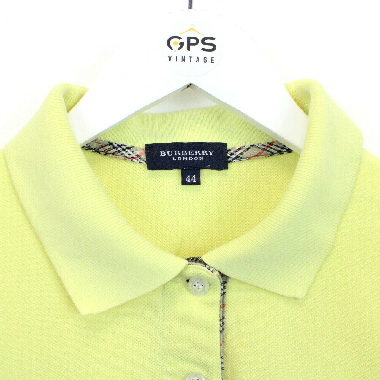 Burberry polo shop shirt womens yellow