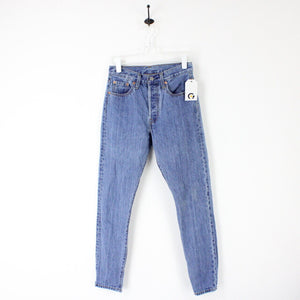 Womens LEVIS 501 S Skinny Jeans Mid Blue | W25 L30