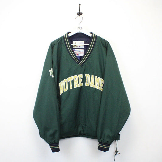 NCAA CHAMPION 00s NOTRE DAME Jacket Green | XL