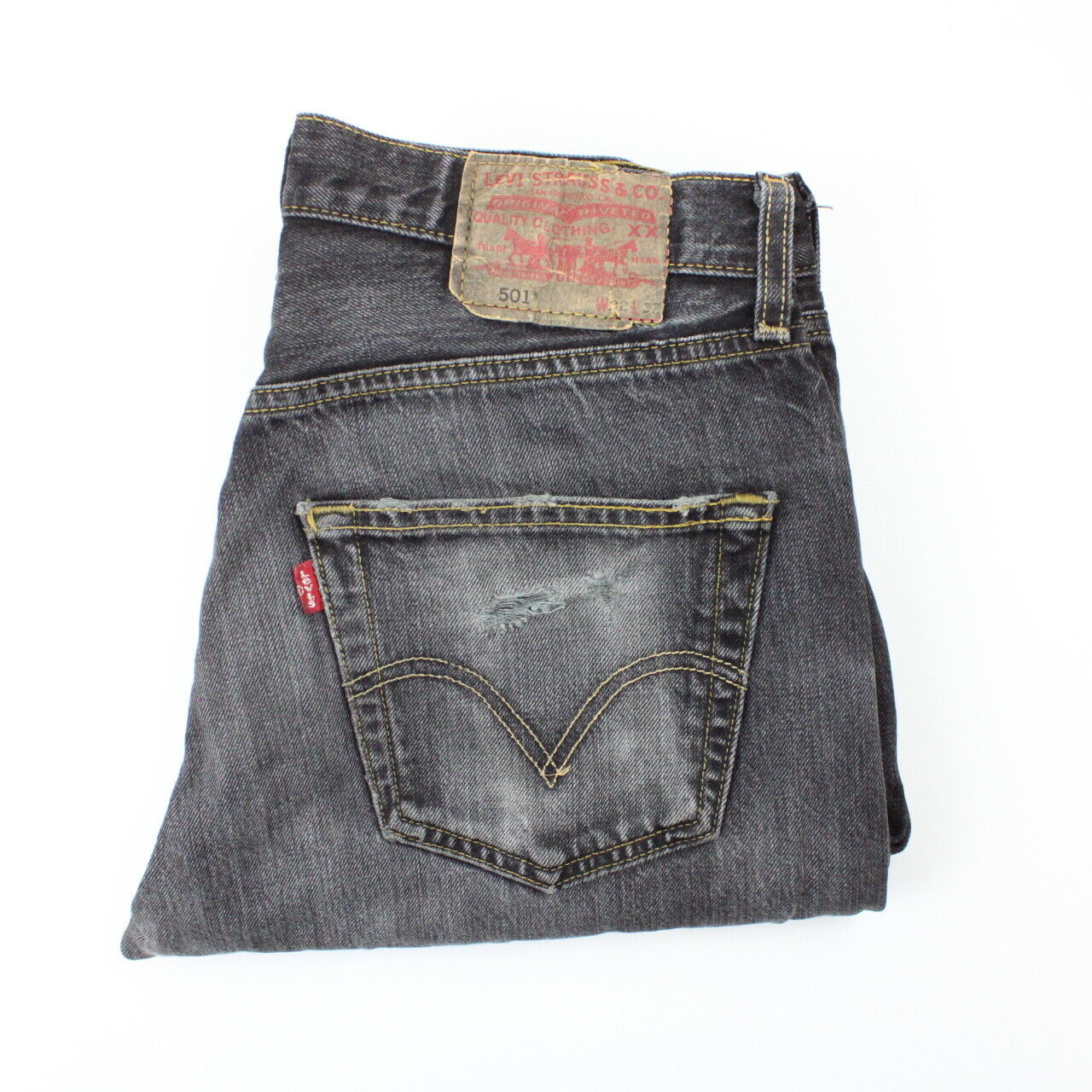 LEVIS 501 Jeans Black Charcoal | W32 L32