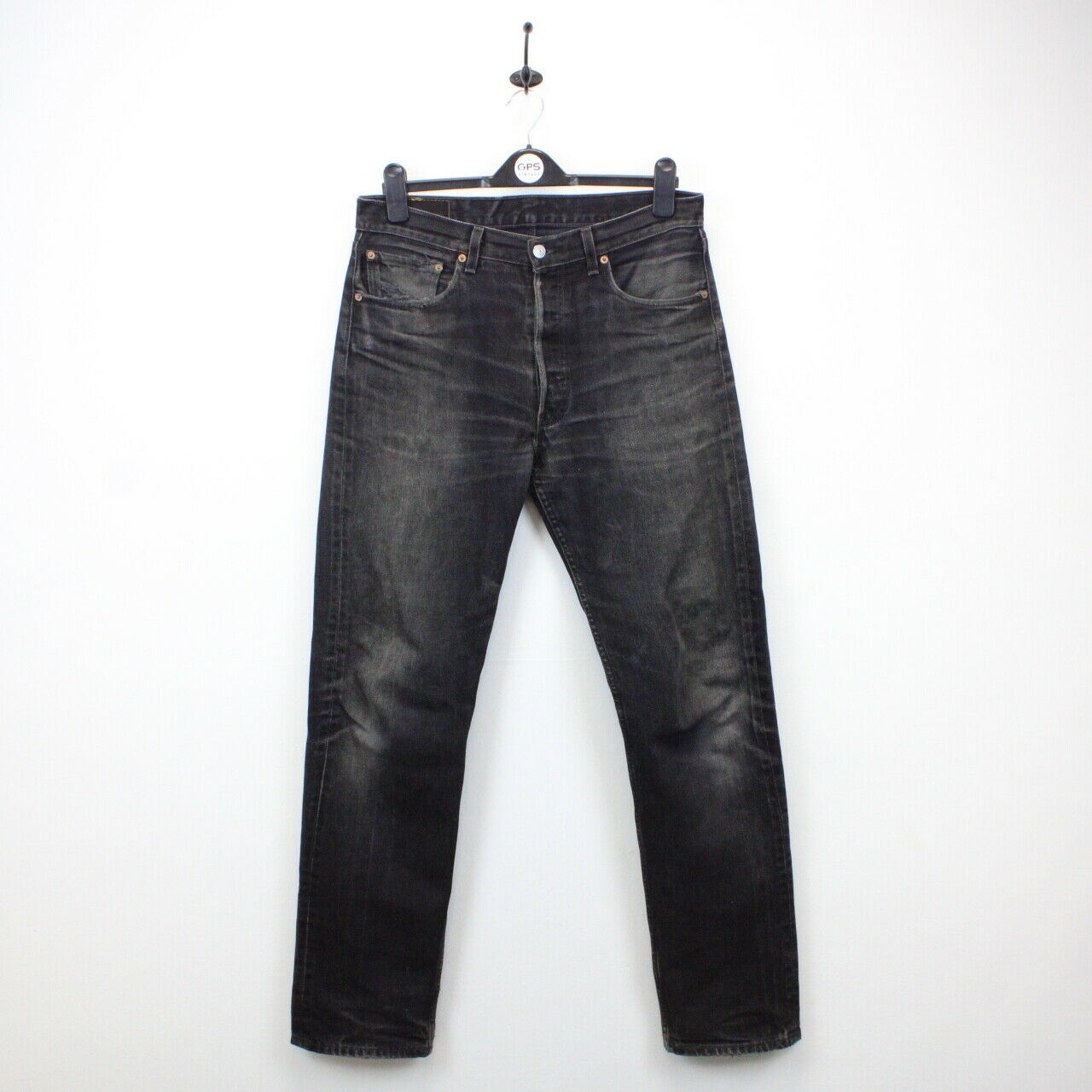 LEVIS 501 Jeans Black Charcoal | W33 L34 – GPS Vintage