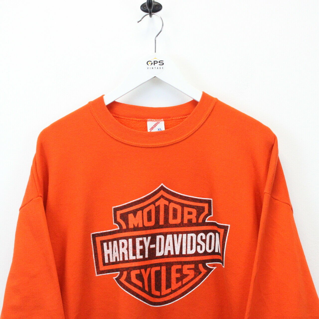 Orange harley davidson sweatshirt online