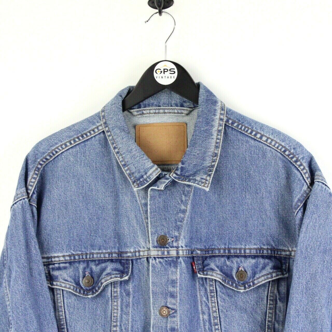 Mens LEVIS 90s Denim Jacket Blue | Large