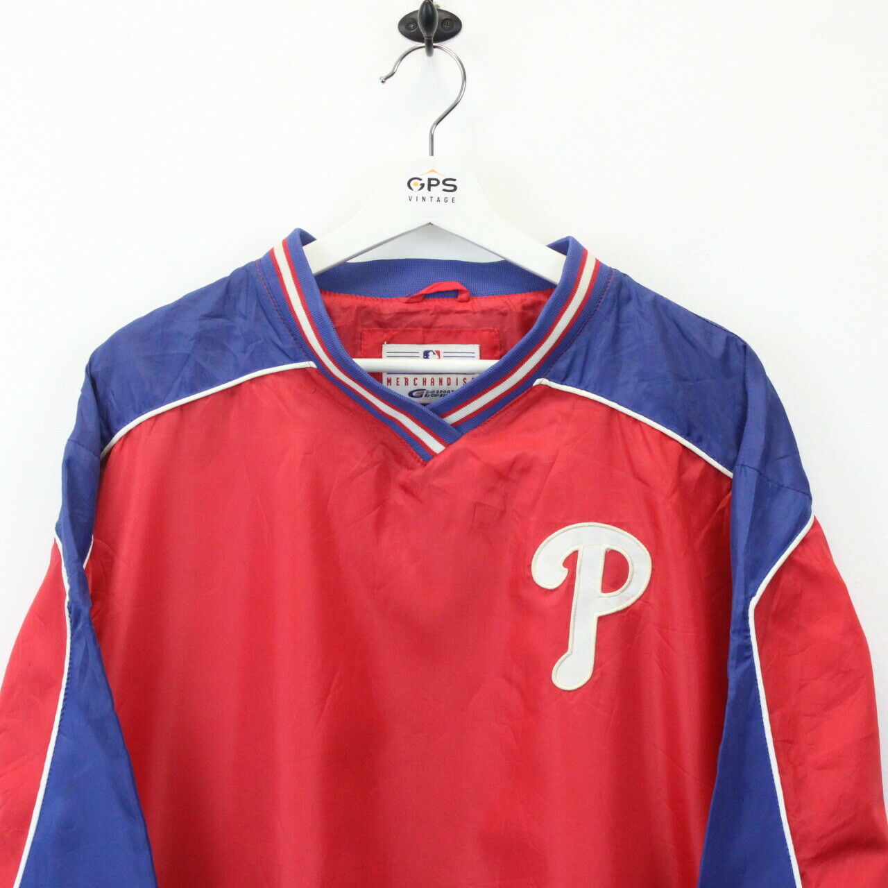 MLB 00s Philadelphia PHILLIES Jacket Red | XL