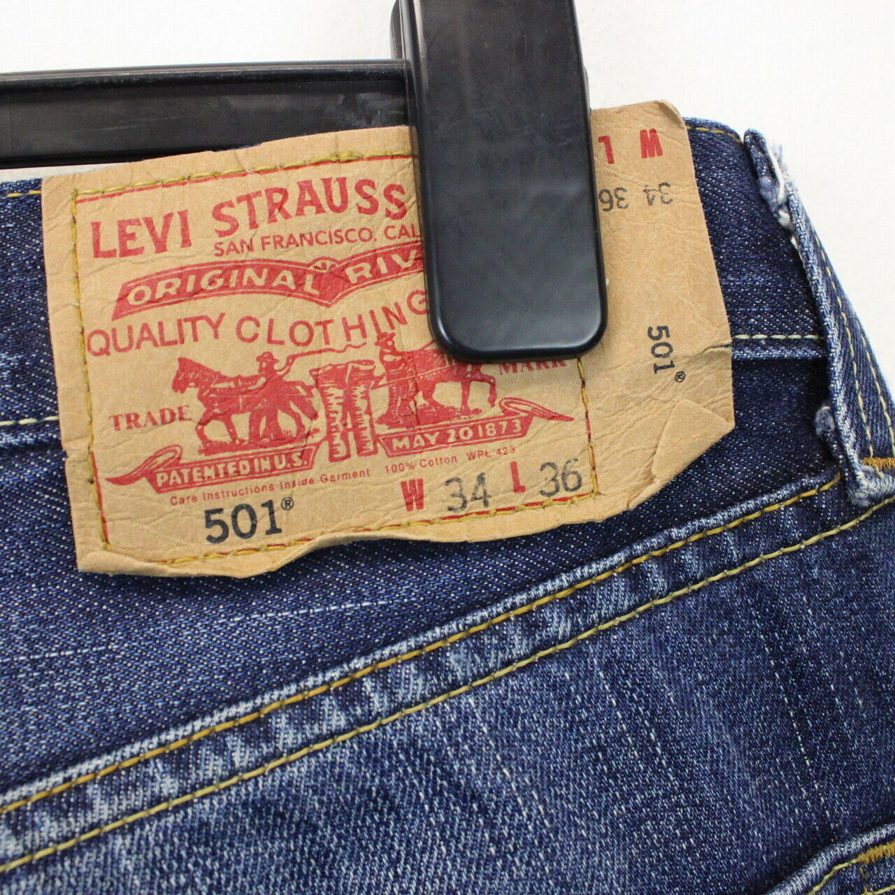 LEVIS 501 Jeans Dark Blue | W34 L36