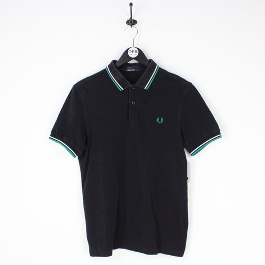 Mens FRED PERRY Polo Shirt Black | Medium