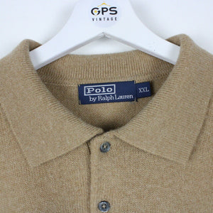 RALPH LAUREN Polo Shirt Brown | XXL