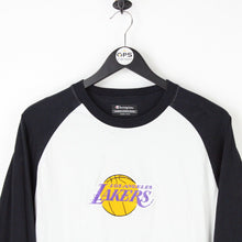 Load image into Gallery viewer, Mens CHAMPION LA LAKERS Long Sleeve T-Shirt White | Medium
