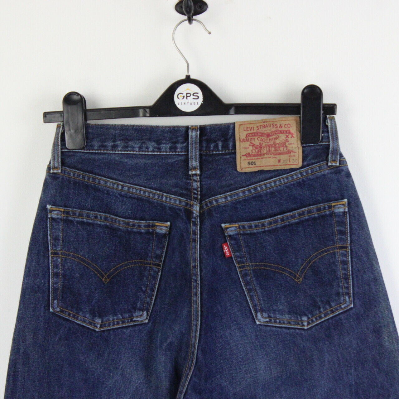 Womens LEVIS 501 Jeans Dark Blue | W28 L30