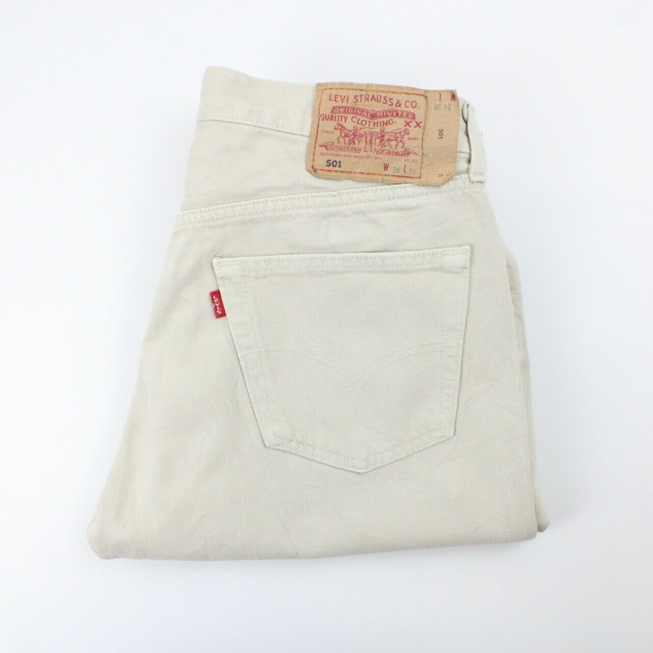 LEVIS 501 Jeans Beige | W33 L36