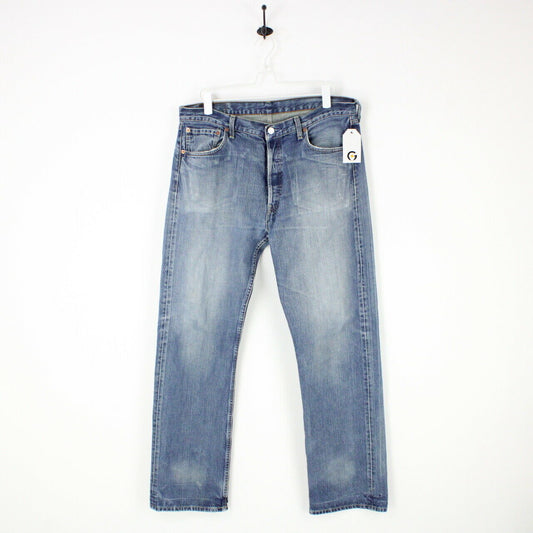 Mens LEVIS 501 Jeans Mid Blue | W36 L34