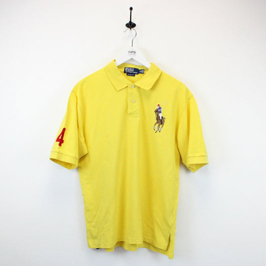 RALPH LAUREN Polo Shirt Yellow | Large