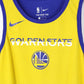 NBA NIKE Golden State WARRIORS Vest T-Shirt Yellow | Large