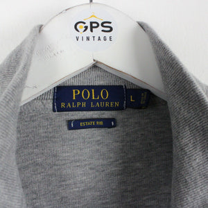 RALPH LAUREN Zip Sweatshirt Grey | Large