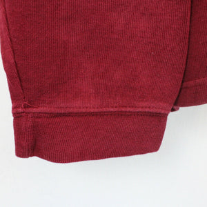 CHAPS 1/4 Zip Knit Sweatshirt Red | XL