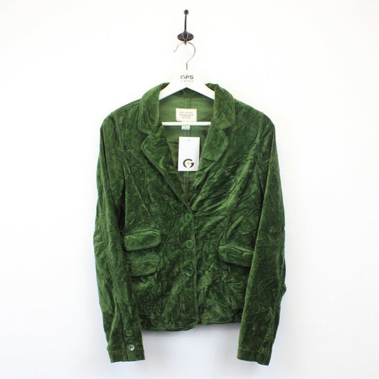 Womens NILI LOTAN Velvet Blazer Green | Small