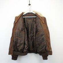 Load image into Gallery viewer, Leather Aviator Jacket Brown | XL
