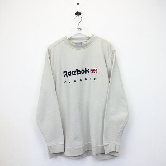 REEBOK 90s Sweatshirt Beige | XL