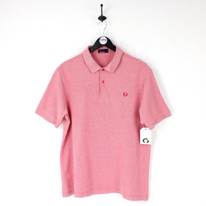 FRED PERRY Polo Shirt Red | Large