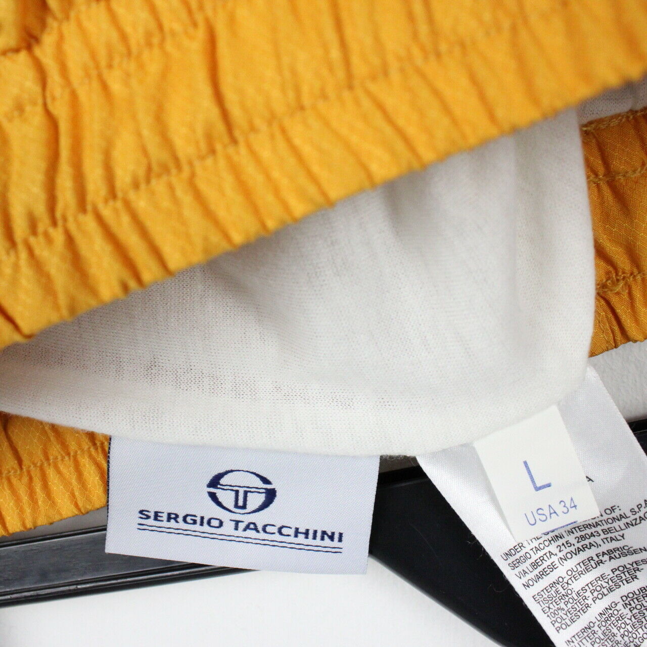 Sergio tacchini outlet yellow tracksuit bottoms