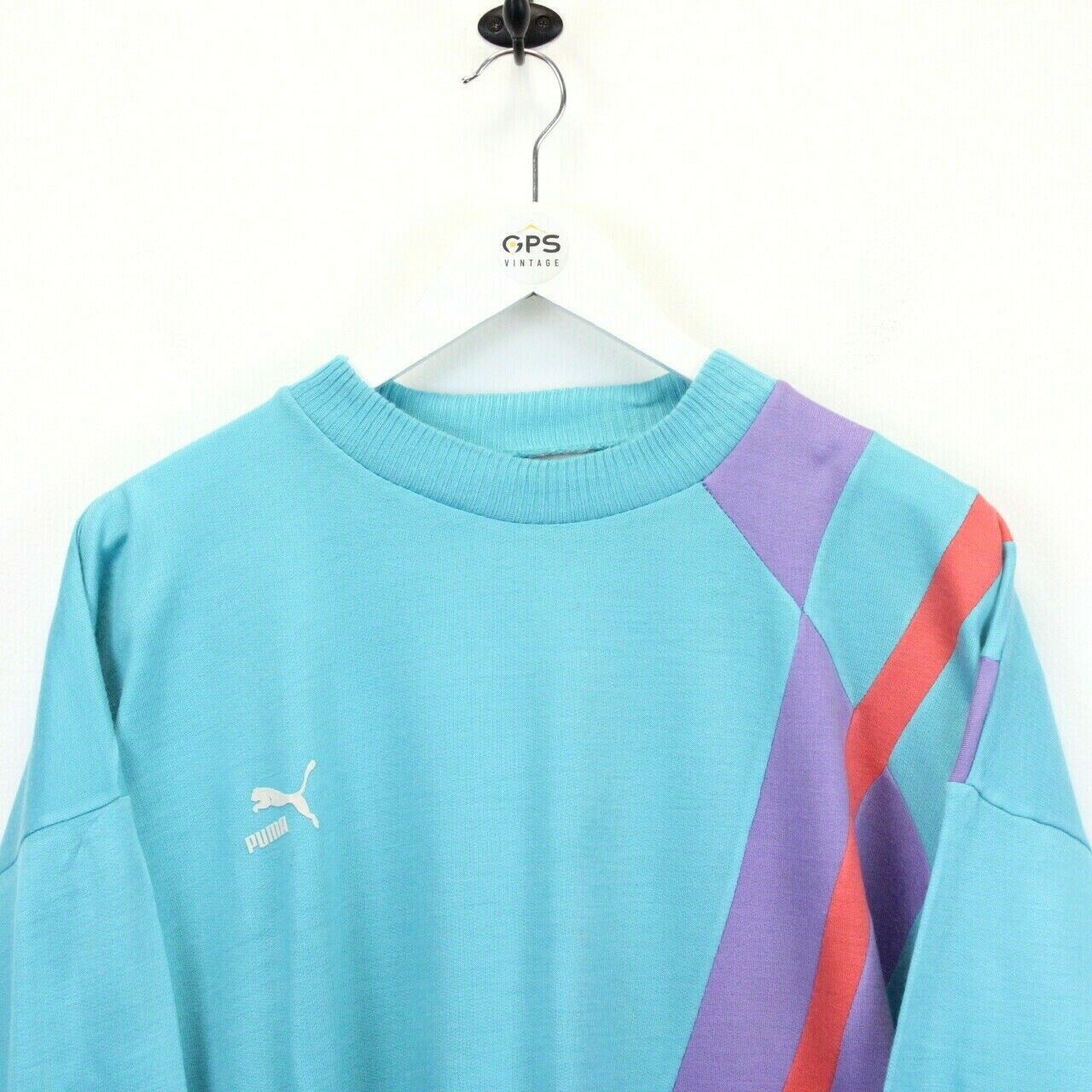 PUMA 80s Sweatshirt Multicolour Large GPS Vintage