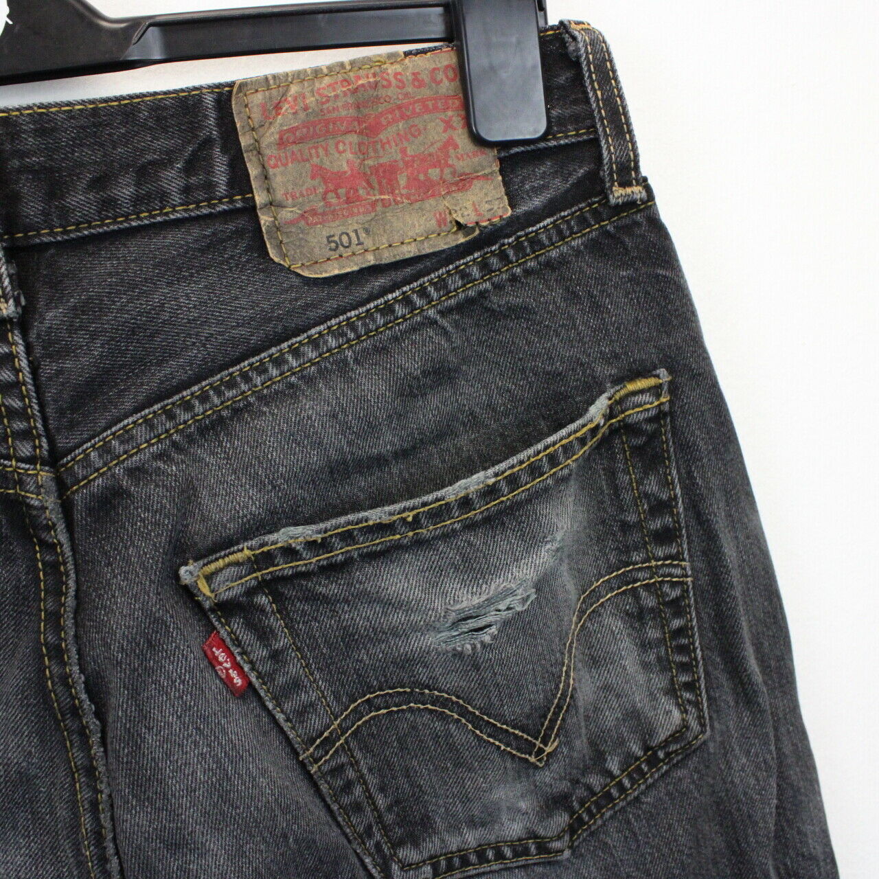 LEVIS 501 Jeans Black Charcoal | W32 L32