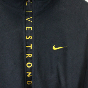 NIKE 00s 1/4 Zip Fleece Black | Large