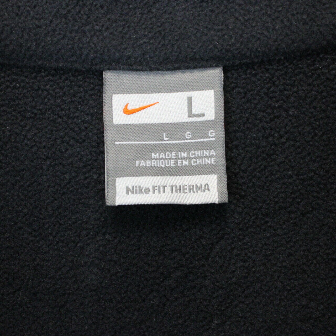 NIKE 00s 1/4 Zip Fleece Black | Large