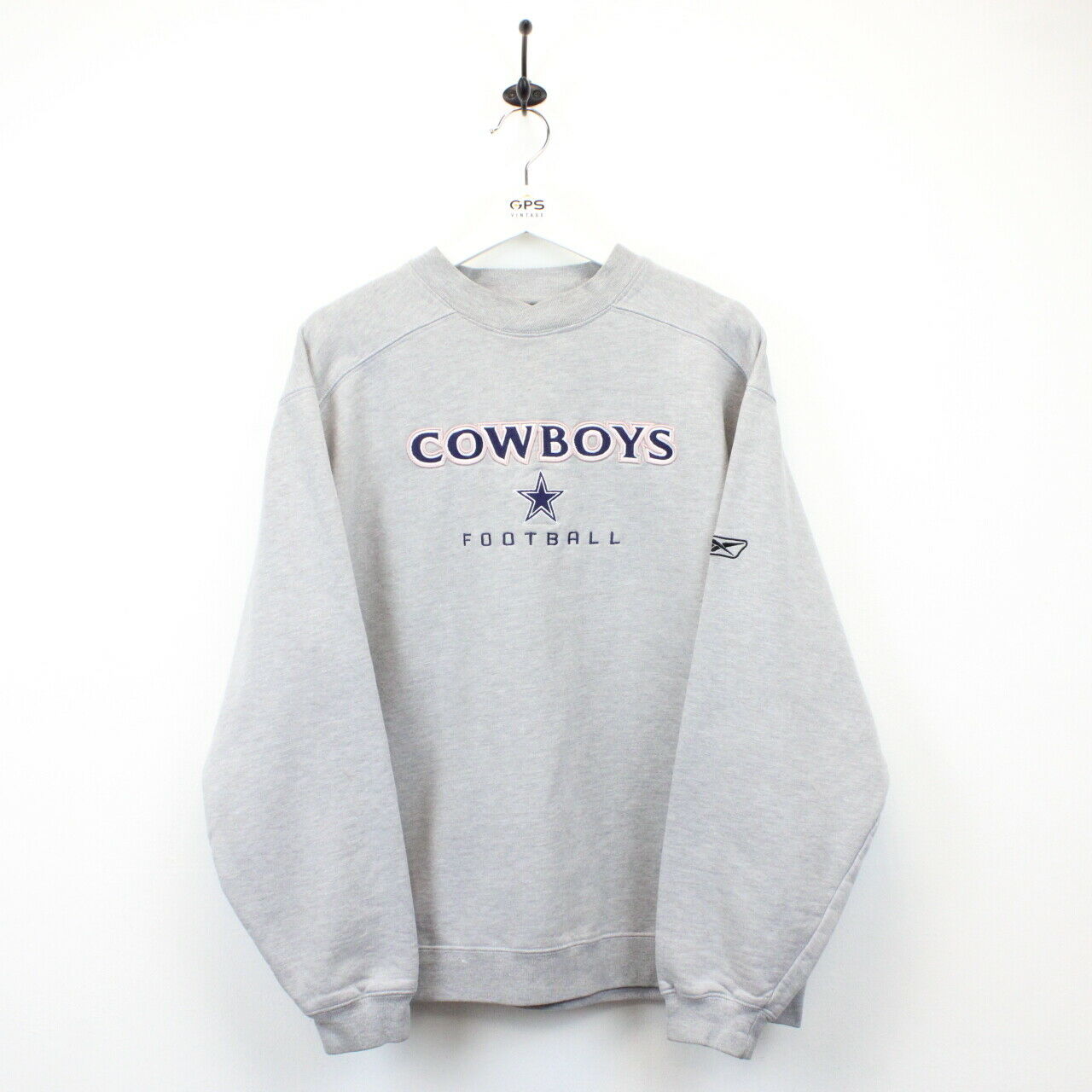 NFL REEBOK 90s DALLAS COWBOYS Sweatshirt Grey | Medium