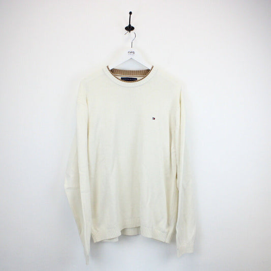 TOMMY HILFIGER Knit Sweatshirt Beige | XL