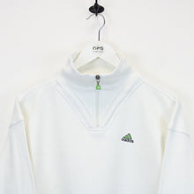 Load image into Gallery viewer, Womens ADIDAS 90s 1/4 Zip Sweatshirt White | Medium
