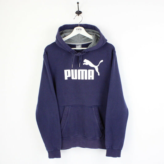 PUMA Hoodie Navy Blue | Medium