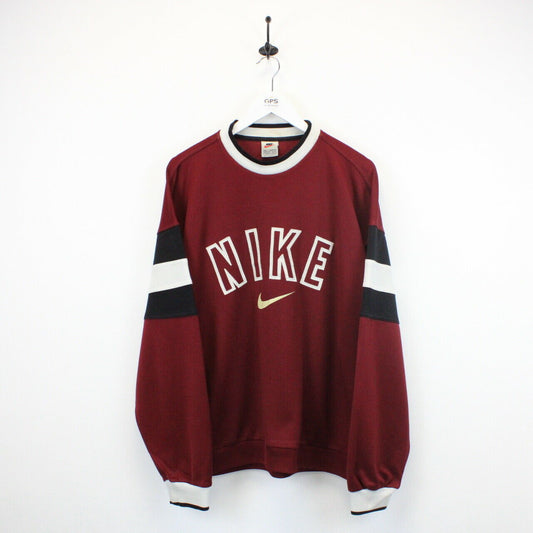 NIKE 90s Sweatshirt Red | Large