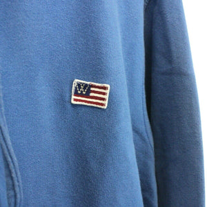 WRANGLER 90s Hoodie Blue | Large