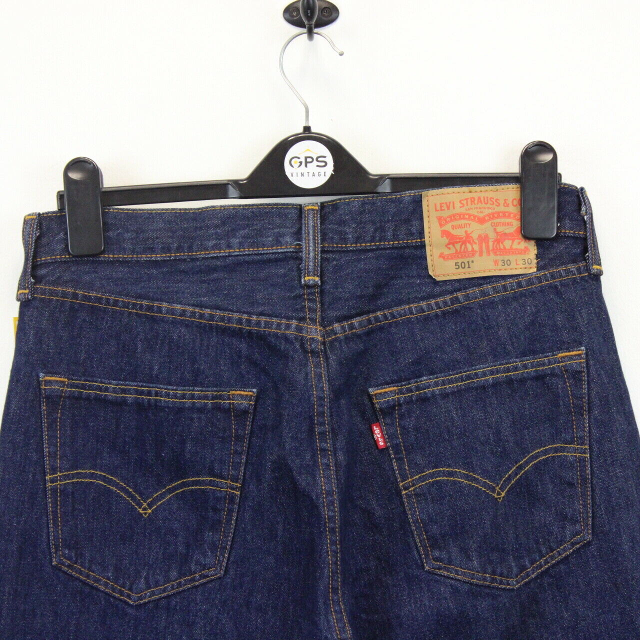 Womens LEVIS 501 Jeans Dark Blue | W32 L26