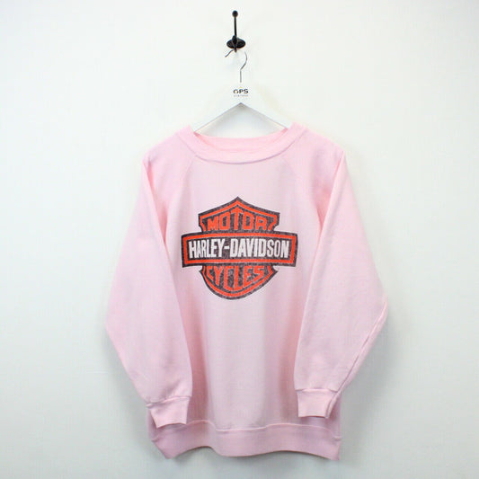 Womens HARLEY DAVIDSON 90s Sweatshirt Pink | XL