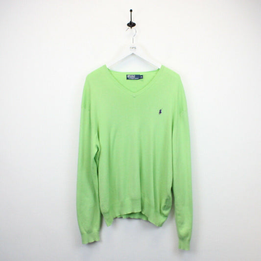 RALPH LAUREN Knit Sweatshirt Green | XL