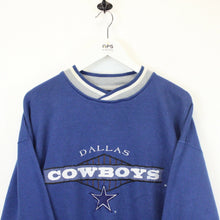 Load image into Gallery viewer, NFL STARTER 90s Dallas COWBOYS Sweatshirt Blue | Large
