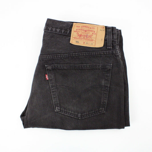 LEVIS 501 Jeans Black Charcoal | W38 L34