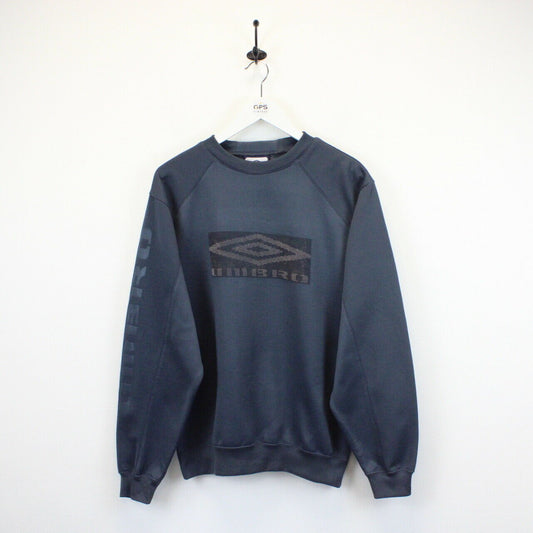 UMBRO 00s Sweatshirt Navy Blue | Small