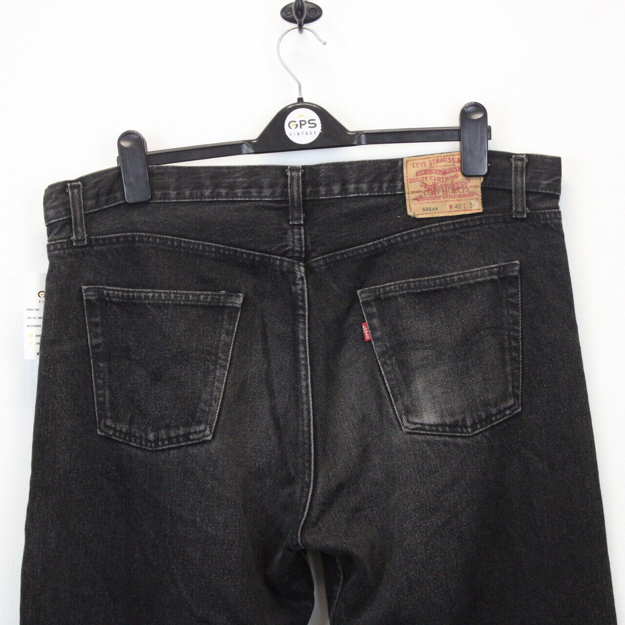 96年製 levi´s 501 black denim jeansW29 L32-