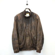 Load image into Gallery viewer, 90s Leather Aviator Jacket Brown | XL
