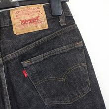 Load image into Gallery viewer, Womens LEVIS 501 Jeans Black Charcoal | W28 L24
