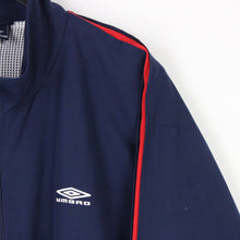 Load image into Gallery viewer, Mens UMBRO 00s Track Top Navy Blue | XL
