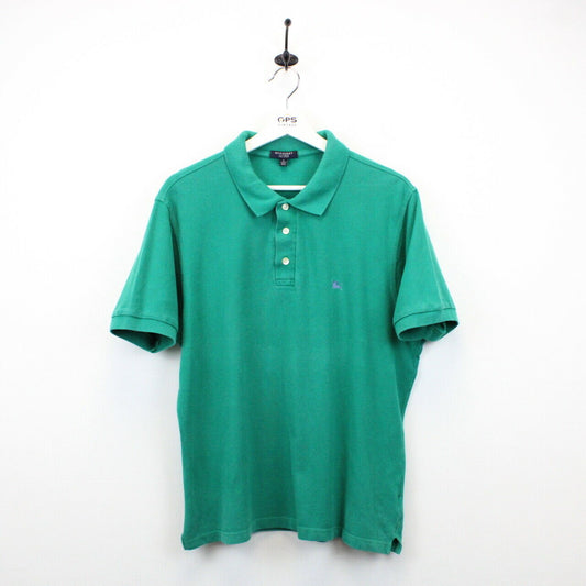 BURBERRY Polo Shirt Green | Large