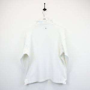 Womens ADIDAS 90s 1/4 Zip Sweatshirt White | Medium