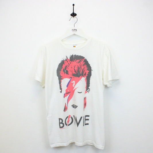 DAVID BOWIE 90s T-Shirt White | Medium